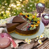 Cheesecake cu cafea și caramel sărat